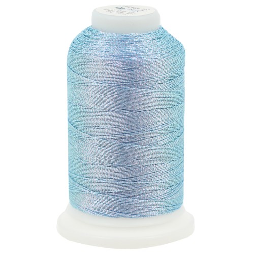 Liz metallic polyester yarn size 40 - Icy blue n°347 x265m