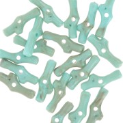 12x5mm Resin coral beads - Marbled Turquoise x10|raw }}