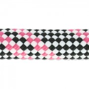 Braided cord 10 mm Black/White/Fuchsia x2.80m|raw }}