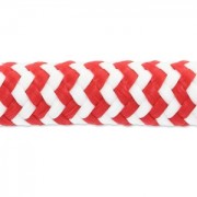 Braided cord 10 mm White/Red x2.80m