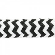 Braided cord 10 mm Black/White x2.80m|raw }}