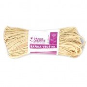 Cotton ball raffia Naturel x50g|raw }}