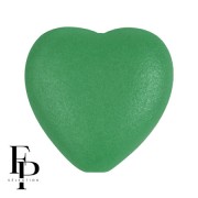 16x15mm Glass heart bead - Vogue Green Garden Mat x1|raw }}