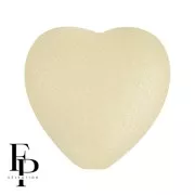 16x15mm Glass heart bead - Vogue Stone Mat x1