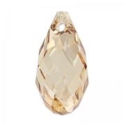 PureCrystal Drop 6010 17x8.5mm Crystal Golden Shadow x1