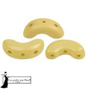 5x10mm Arcos® glass beads by Puca® - Vogue Canary Yellow Mat x10g|raw }}