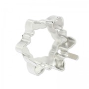 Cabochon setting EdelweissPureCrystal 4753 14 mm rhodium tone x1