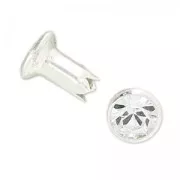 PureCrystal Rivet 53000 5 mm Crystal/silver tone x1