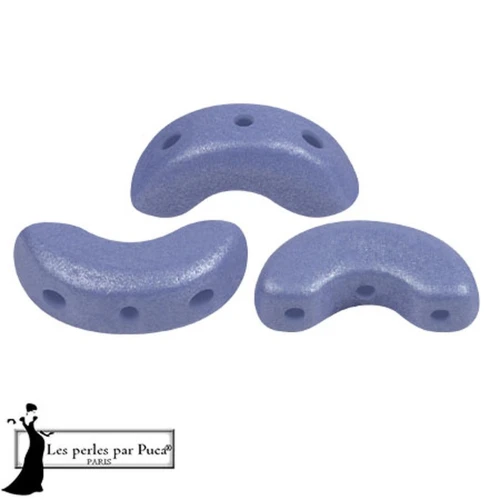 5x10mm Arcos® glass beads by Puca® - Vogue Mauve Mat x10g