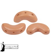 5x10mm Arcos® glass beads by Puca® - Vogue Orange Peach Mat x10g|raw }}