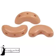 5x10mm Arcos® glass beads by Puca® - Vogue Orange Peach Mat x10g