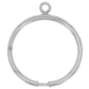 925 Sterling Silver ring with 1 ajustable loop x1|raw }}