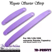 Peyote Starter Strip - 90 Columns - for peyote weaving - Turquoise x1
