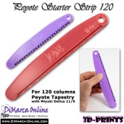 Peyote Starter Strip - 120 Columns - for peyote weaving - Violet x1