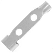 19mm Brooch holder for costume jewelry - Silver Tone x1|raw }}