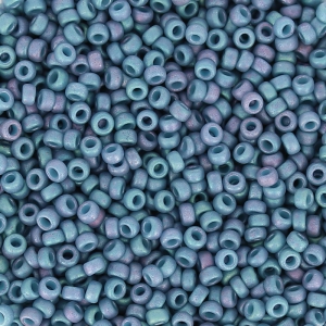 Miyuki Seed beads 15/0 2030 - Matte Metallic Steel Blue Luster x8g