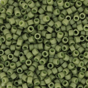 Miyuki Delica 11/0 DB0391-1 - Opaque Olive Glazed Luster x 8g