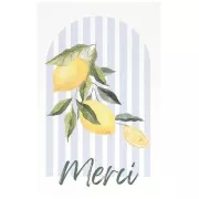 striped - Lemon jewelry cards - Merci cards - Sky blue - Yellow x10 Lemon jewelry cards - Merci cards - Sky blue - Yellow x10