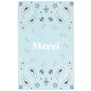Writing - Cartes à bijoux - cartes de remerciements - Merci - motif Paisley - Bleu clair x10 Cartes à bijoux - cartes de remerciements - Merci - motif Paisley - Bleu clair x10