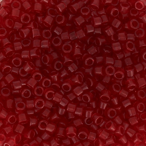 Miyuki Delica 11/0 DB0774 - Dyed Semi Mat Transparent Red x 8g
