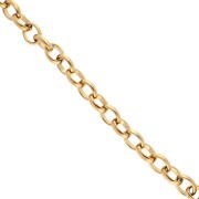 Trace 12 mm mesh chain - 304 stainless steel, gold-plated x50cm|raw }}