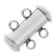 2-row 15 mm magnetic and sliding clasp - 304 stainless steel x1