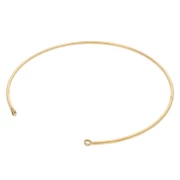 Bracelet 1.5x170 mm with 2 closed rings - Stainless steel 304 Gold x1