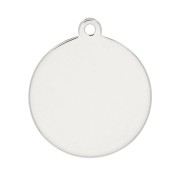925 Sterling Silver medal 12mm to engrave x1|raw }}