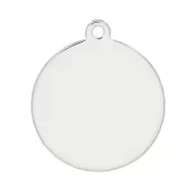 925 Sterling Silver medal 12mm to engrave x1