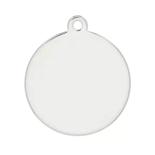 925 Sterling Silver medal 12mm to engrave x1