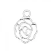 925 Sterling Silver flower charm  x1