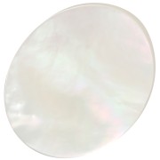 12x10mm Flat oval mother-of-pearl cabochon x1|raw }}