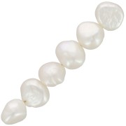 7x8mm Irregular baroque freshwater pearls - Grade AA x6|raw }}