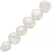 7x8mm Irregular baroque freshwater pearls - Grade AA x6