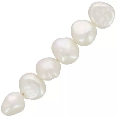 7x8mm Irregular baroque freshwater pearls - Grade AA x6