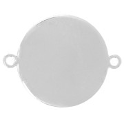 21.5mm 925 Sterling Silver Aztec calendar spacer x1