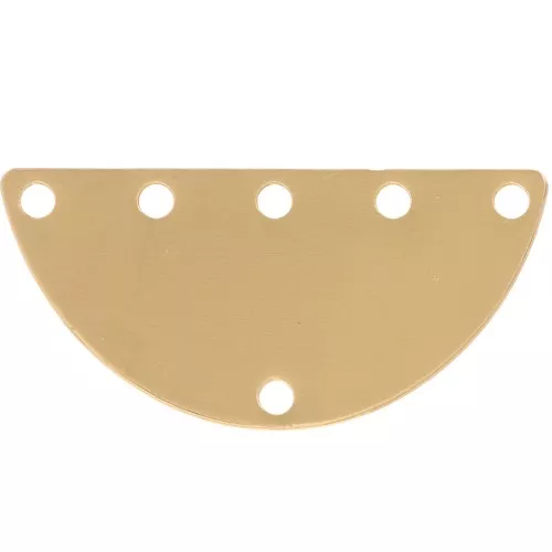 Multi-row half-moon weaving and mounting accessory 25x12 mm Gold x1