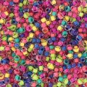 Preciosa Seed Beads 11/0 2 mm - Terra Intensive Lined Multicolor Mix x20g