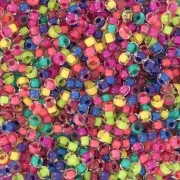 Preciosa Seed Beads 11/0 2 mm - Terra Intensive Lined Multicolor Mix x20g