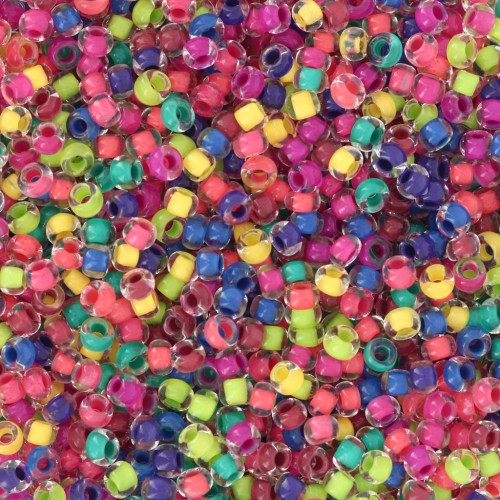 Preciosa Seed Beads 11/0 2 mm - Terra Intensive Lined Multicolor Mix x20g