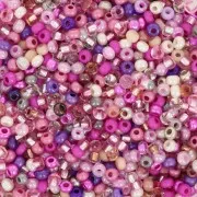 Preciosa Seed Beads 11/0 2 mm - Pink and Purple Assortment - 20 g