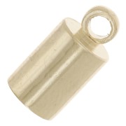 Cylindrical cord end ferrules 4 mm Gold x10|raw }}