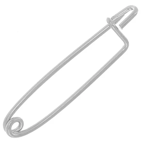 31 mm Jewellery safety pin brooch - Silver x1