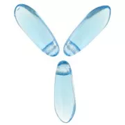 Dagger 3x11mm Aquamarine x50