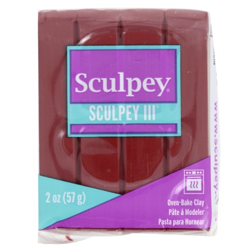Sculpey III clay 57 gr - Redwood (n°24) x1