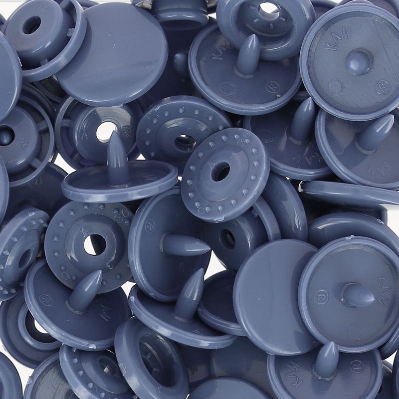 BabySnap type KAM snap fasteners 12,4 mm Blue Jean x30 - Perles & Co