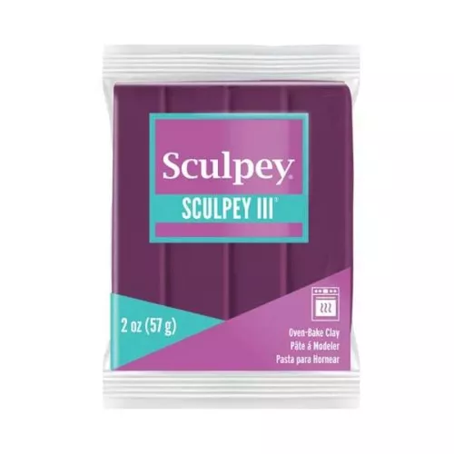 Sculpey III clay 57 gr - Plum (n°76) x1