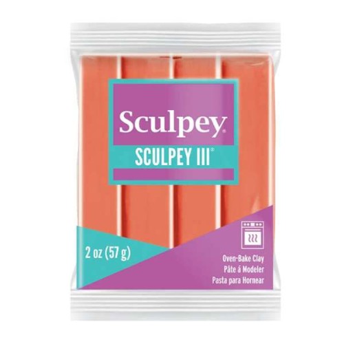 Sculpey III clay 57 gr - Coral (n°85) x1