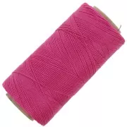Linhasita waxed thread spool for micro macramé 0.35 mm - Bright Pink (1435) x448m