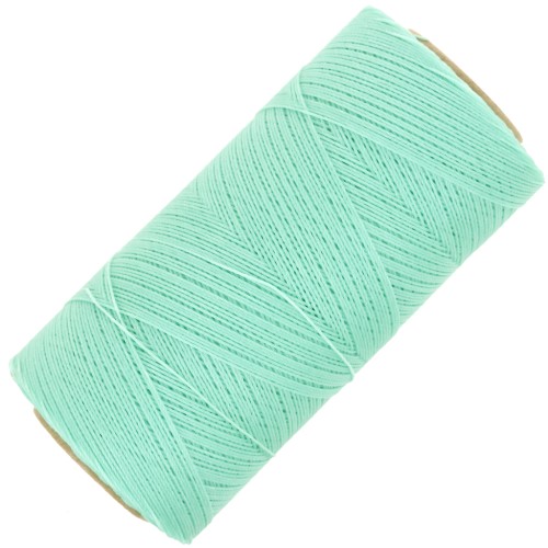 Linhasita waxed thread spool for micro macramé 0.35 mm Menthe Glacée (1436) x448m